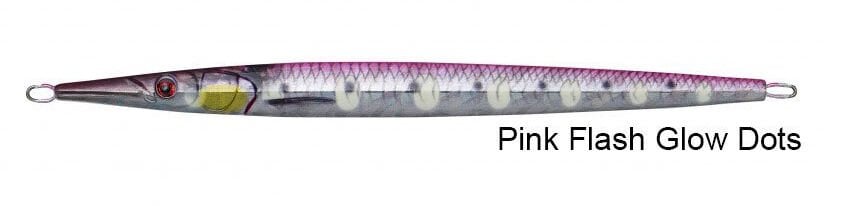 Savage gear 3D Needle Jig 120 gr 21,5 cm Suni Yem Pink Flash Glow Dots