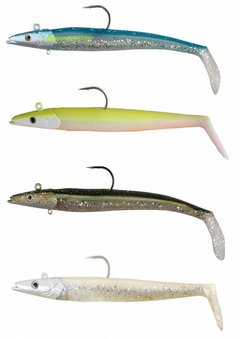 Savage gear Sandeel 17cm 65g 2+1 Parça Suni Yem Blue Silver