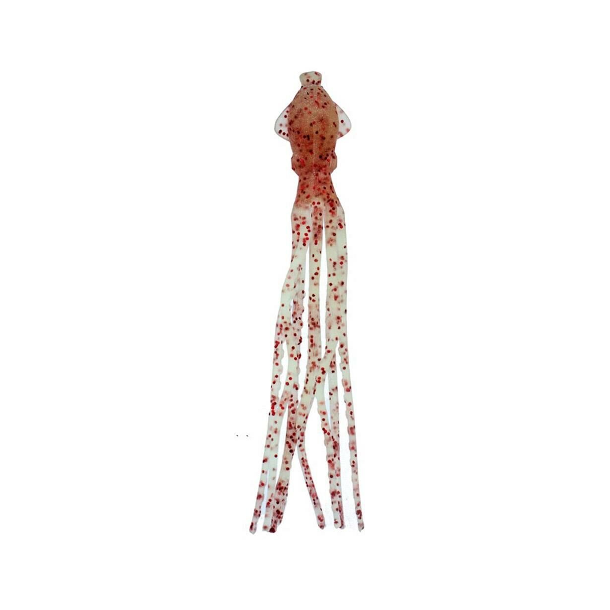 Ryuji Octopus 90 mm (5 Adet) Clear Red Glow