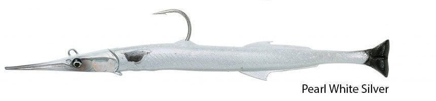 Savage gear Needlefish Pulsetail 2+1 14 cm 12g Suni Yem Pearl White Silver