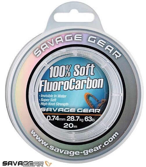 Savage gear Soft Fluoro Carbon 0,26 mm 50 m 4.7 kg 10.3 lb Misina