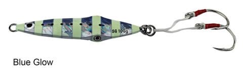 Savage gear Squısh Jig 10,5cm 100g Suni Yem Blue Glow Zebra