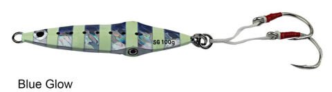 Savage gear Squısh Jig 11,5cm 130g Suni Yem Blue Glow Zebra