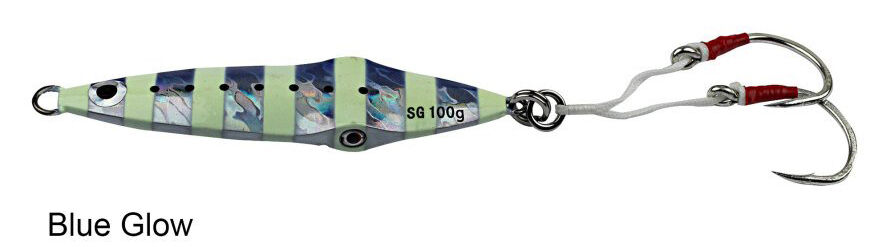 Savage gear Squısh Jig 12cm 160g Suni Yem Blue Glow Zebra