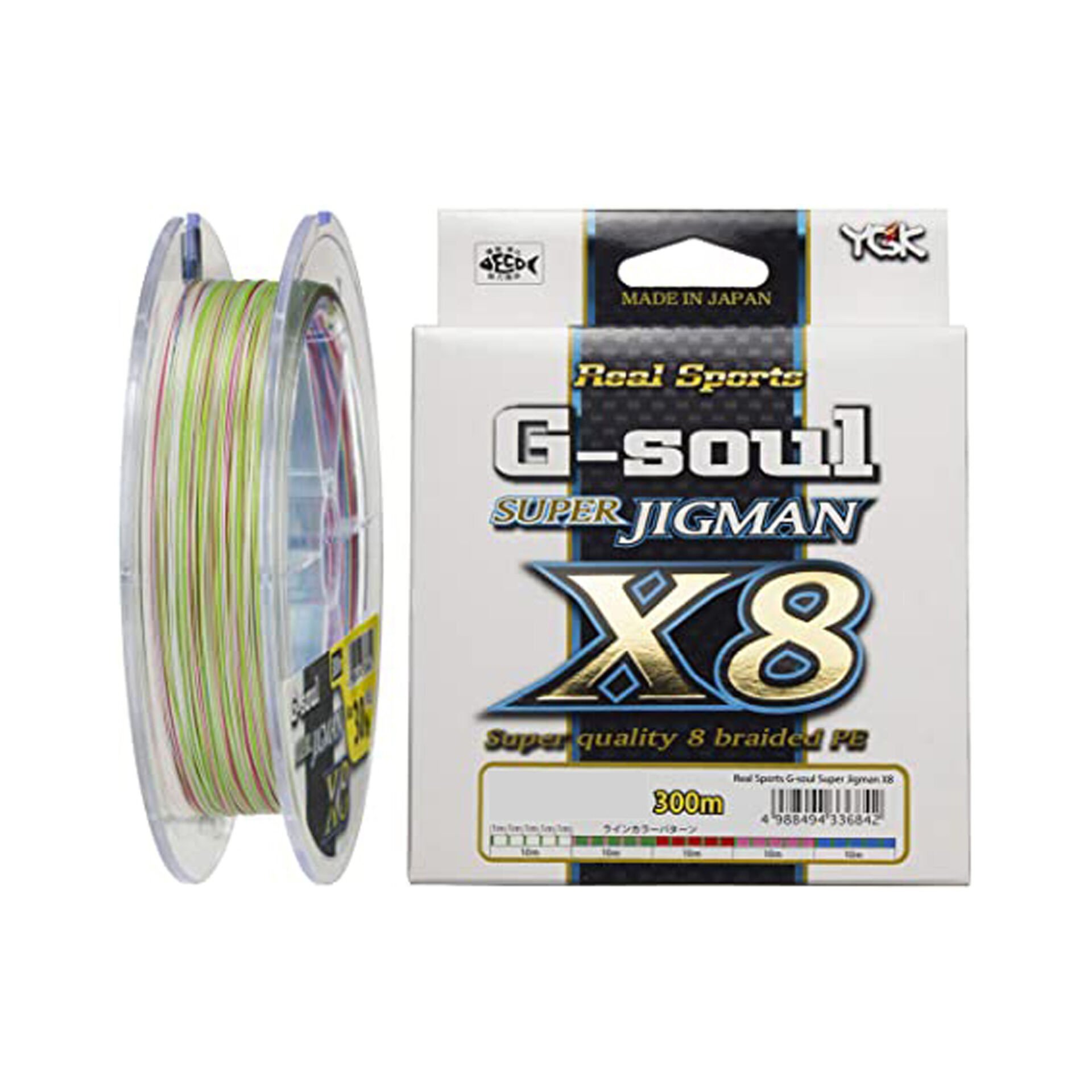 Ygk G-Soul Super Jigman X8 300M 0.37MM PE 5