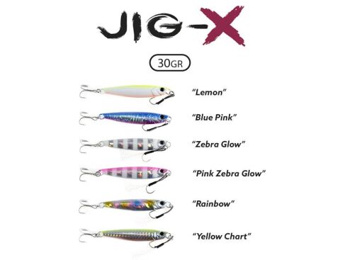 Fujin Jig-X 30gr #Zebra Glow