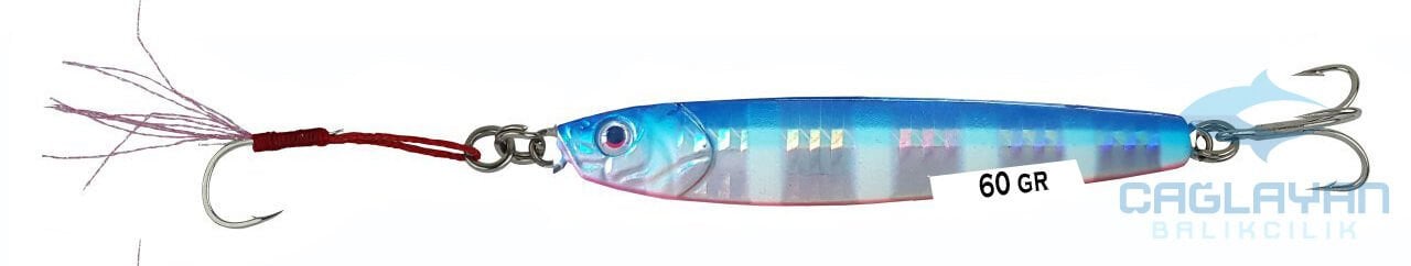Savage gear 3D Slim Minnow 60 gr Jig Suni Yem Blue Pink Zebra