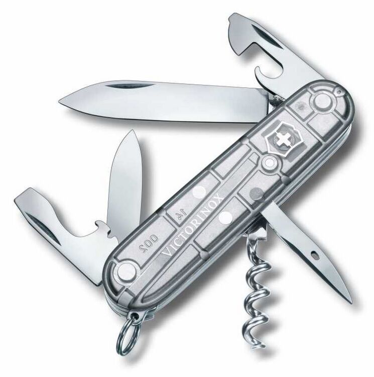 Victorinox 1.3603.T7 Spartan SilverTech Çakı Şeffaf Gümüş