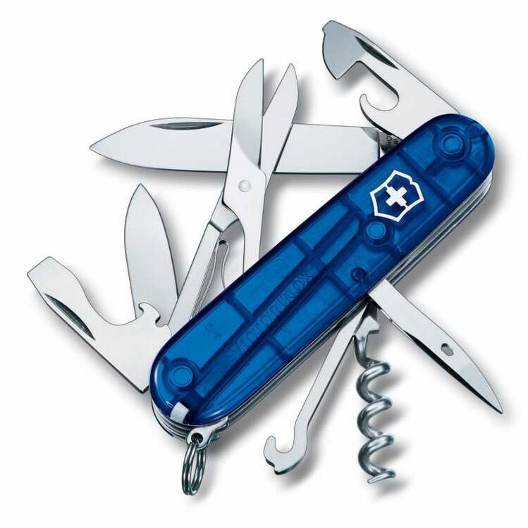 Victorinox 1.3703.T2 Climber Çakı Şeffaf Mavi