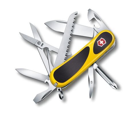 Victorinox 2.4913.C8 EvoGrip 18 Çakı Siyah Sarı