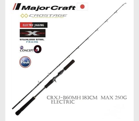 Major Craft Crostage New SCRXJ-B60MH/DENDOU Electric Jigging Kamış Saptan 2 parça 183cm Max 250g