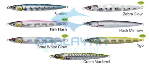 Savage gear 3D Jig Minnow 20 gr 7,5 cm Suni Yem Green Mackerel