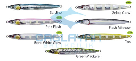 Savage gear 3D Jig Minnow 20 gr 7,5 cm Suni Yem Bone White Glow