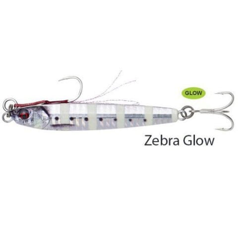 Savage gear 3D Jig Minnow 40 gr 9,3 cm Suni Yem Glow Zebra
