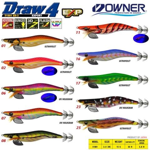 Owner 51881 Draw Squid ED-3 - 01
