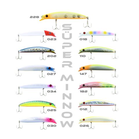 Fujin Süper Minnow 115mm 18gr #182 Double Pink Chart