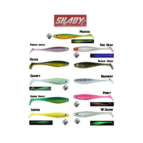 Fujin Shady #034 Glowy 10cm Silikon Balık