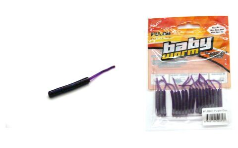 Fujin Baby Worm Fjbw03 5,2cm Floating Purple Glow