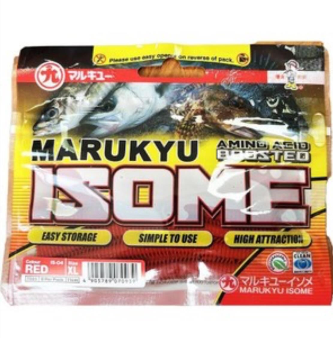 Marukyu Isome XL 11cm LRF Kokulu Silikon Yem-Red