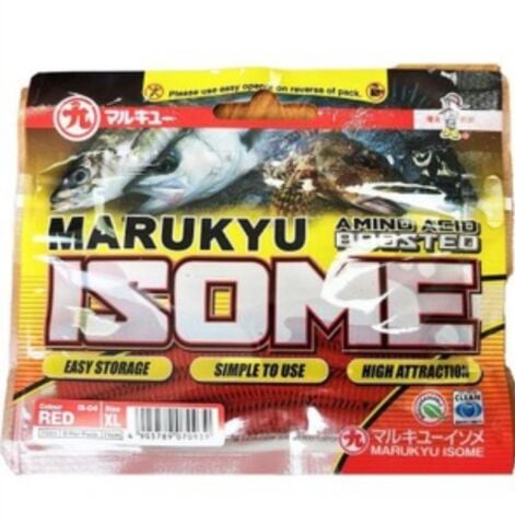 Marukyu Isome XL 11cm LRF Kokulu Silikon Yem-Red