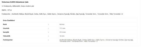 Victorinox 0.8453 Adventurer Çakı