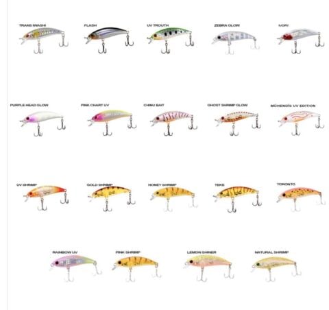 Ryuji Baby Minnow Sinking 5cm 4.5gr Maket Balık ZEBRA GLOW
