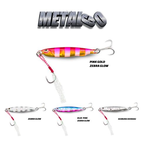 Fujin Metal Go 10gr 50mm Pink Gold Zebra Jig