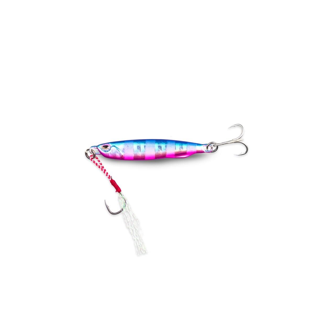 Fujin Metal Go 10gr 50mm Blue Pink Zebra Glow Jig