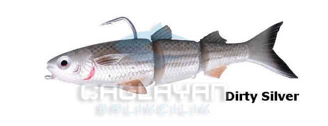 Savage gear 3D TPE Mullet 130 29 gr SS Suni Yem Dirty Silver