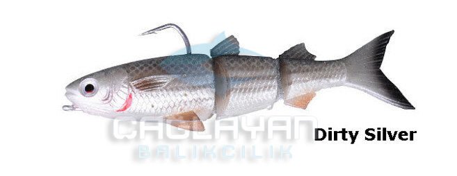 Savage gear 3D TPE Mullet 130 29 gr SS Suni Yem Dirty Silver