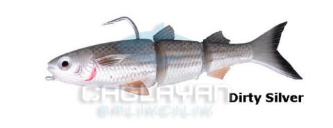 Savage gear 3D TPE Mullet 130 29 gr SS Suni Yem Dirty Silver