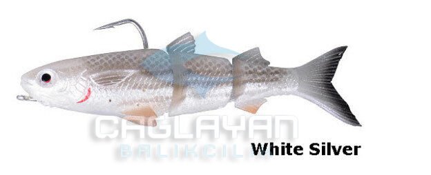 Savage gear 3D TPE Mullet 130 29 gr SS Suni Yem White Silver