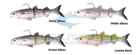 Savage gear 3D TPE Mullet 130 29 gr SS Suni Yem White Silver