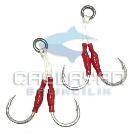 Savage gear Asist Hook 2 Adet 1-0 Double 100lbs
