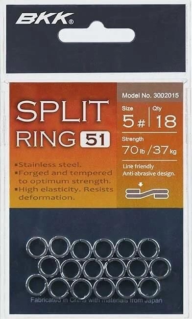 BKK Split Ring-51 5 18 Pcs