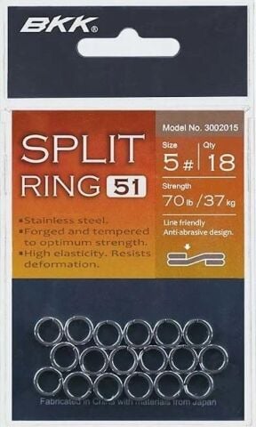 BKK Split Ring-51 5 18 Pcs