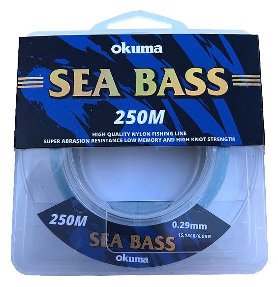 Okuma Sea bass Nylon Moss Green Color 250 m 0,41mm