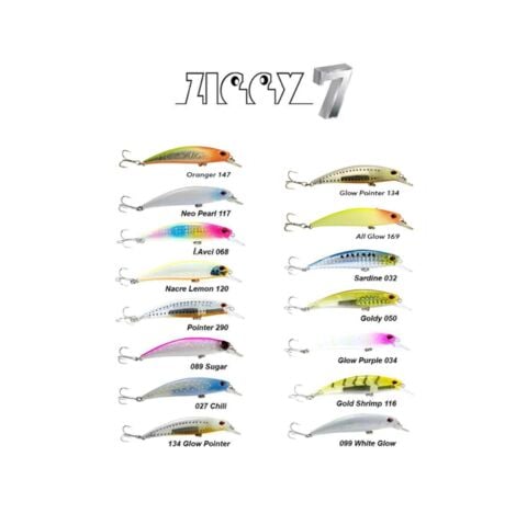 Fujin Ziggy 70mm 9.6gr Sinking All Glow #169