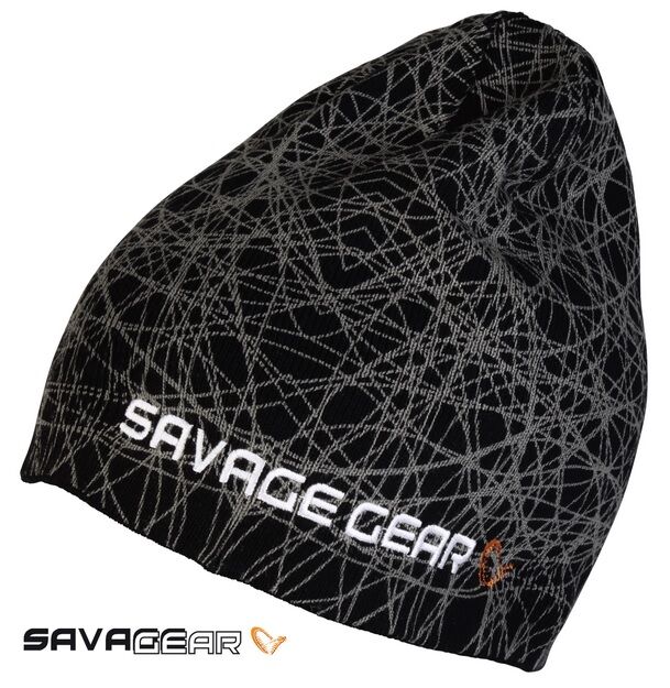 Savage gear Knit Geometry Beanie Black