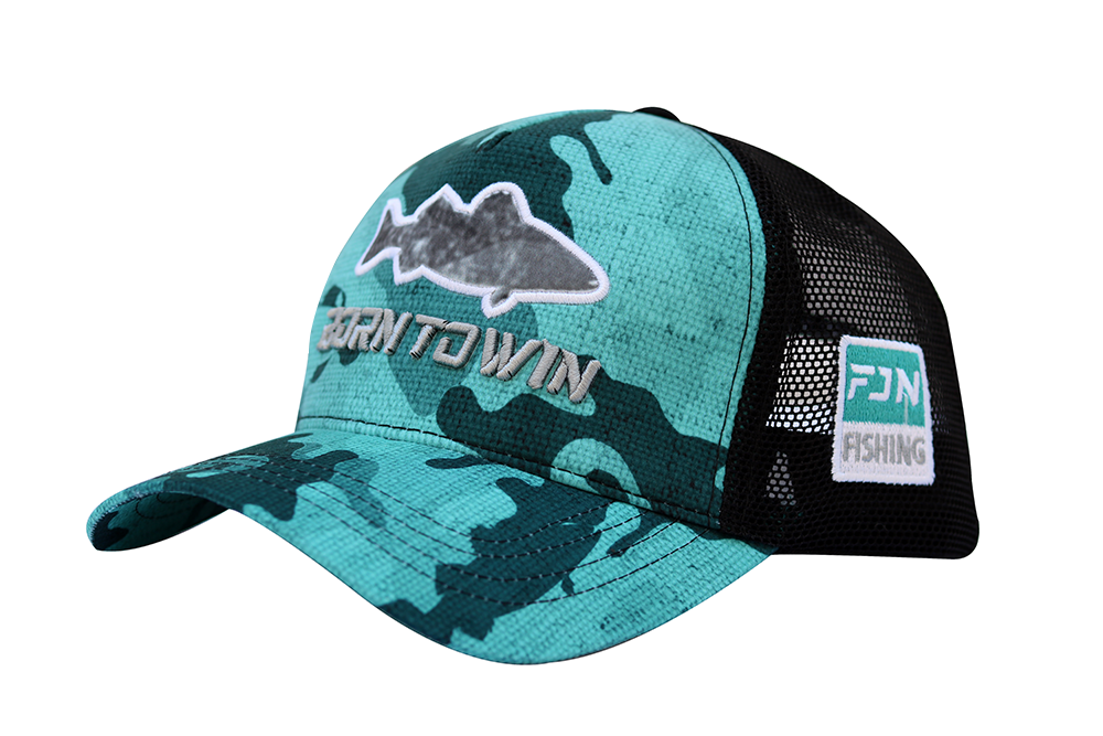 Fujin Turkuaz Camo Fish Balıkçı Şapkası