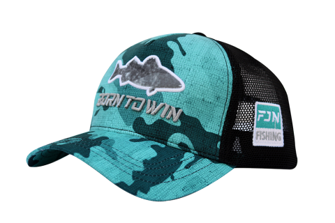 Fujin Turkuaz Camo Fish Balıkçı Şapkası