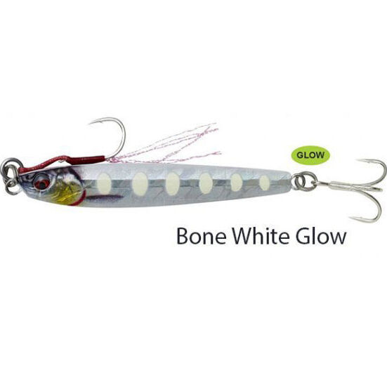 Savage gear 3D Jig Minnow 10 gr 5,9 cm Suni Yem Bone White Glow
