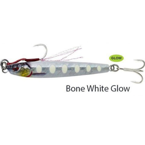 Savage gear 3D Jig Minnow 15 gr 6,8 cm Suni Yem Bone White Glow