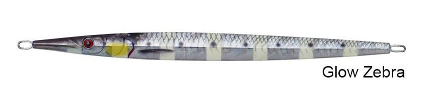 Savage gear 3D Needle Jig 80 gr 19 cm Suni Yem Glow Zebra