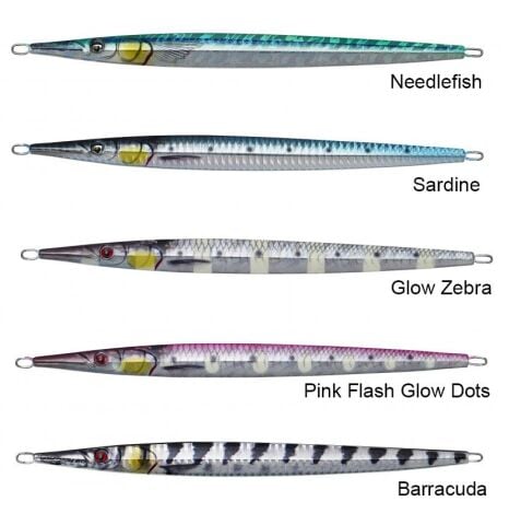 Savage gear 3D Needle Jig 100 gr 20 cm Suni Yem Glow Zebra