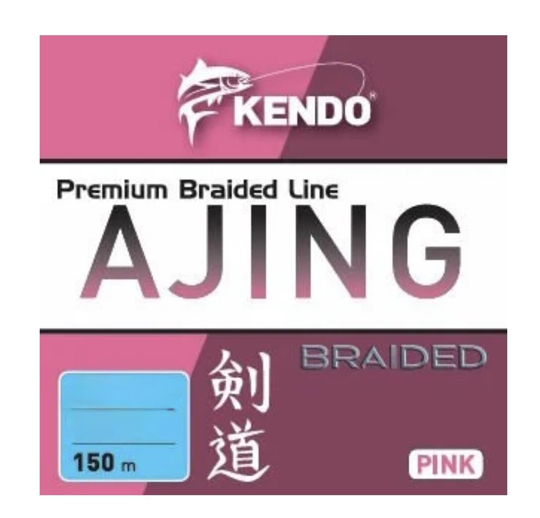 Kendo Ajing Premium Braided Line Pink 150m Örgü İp 0.045mm
