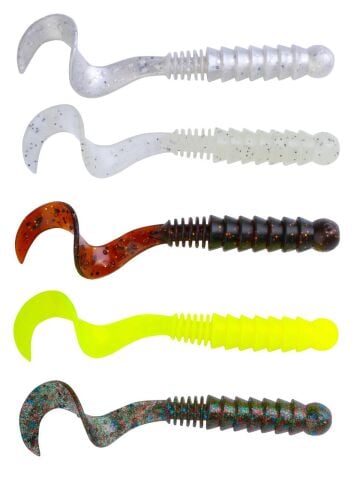 Savage gear LB Pro Grub 6.5 cm 2 gr 8 Adet Suni Yem Pearl Silver