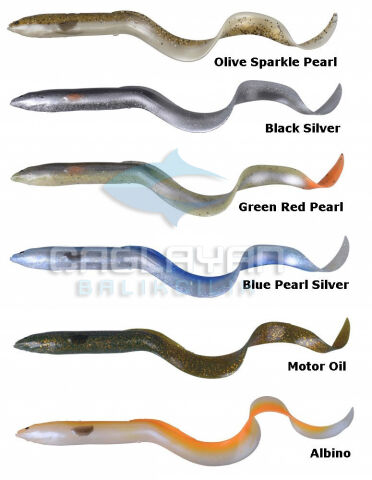 Savage gear LB Real Eel 15cm 12g Suni Yem Blue Pearl Silver