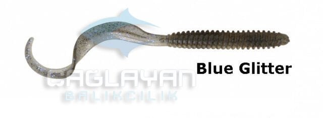 Savage gear LB Rib Worm 110 mm 8 Adet Suni Yem Blue Glitter