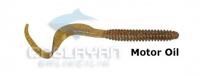 Savage gear LB Rib Worm 90 mm 10 Adet Suni Yem Motor Oil